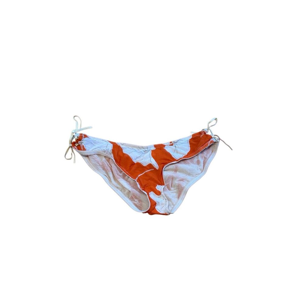 On Gossamer low rise floral Bikini briefs with side tie size large